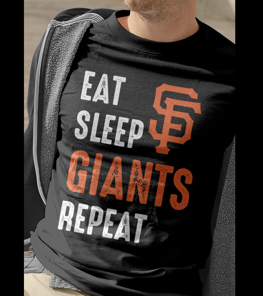 Eat Sleep Giants Repeat Sf T-Shirt