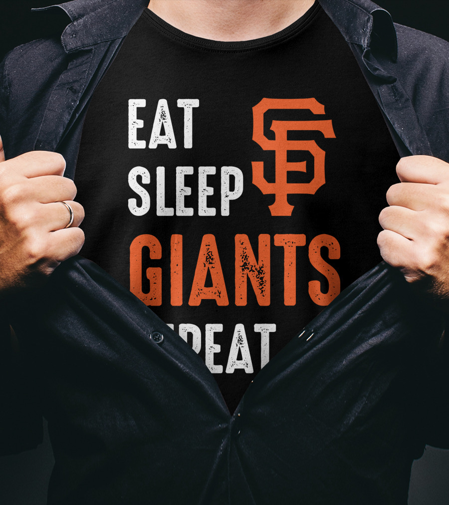 Eat Sleep Giants Repeat Sf T-Shirt