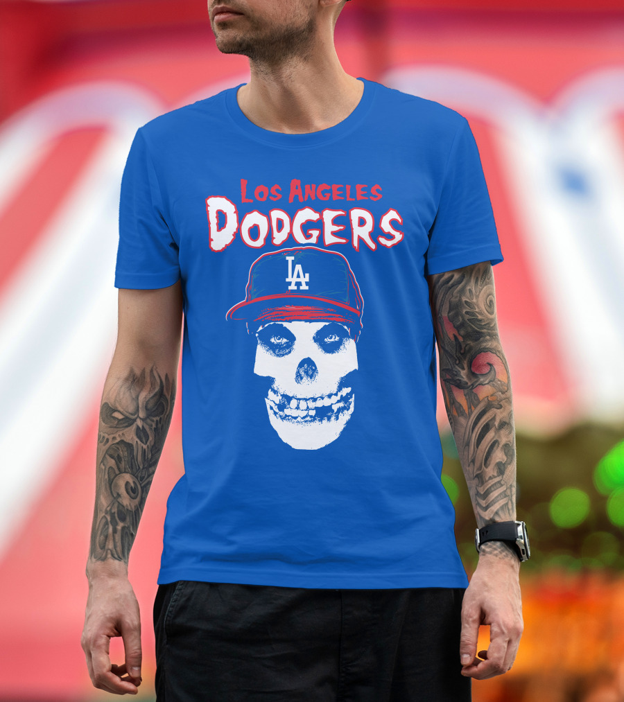 Los Angeles Dodgers Skull T-Shirt