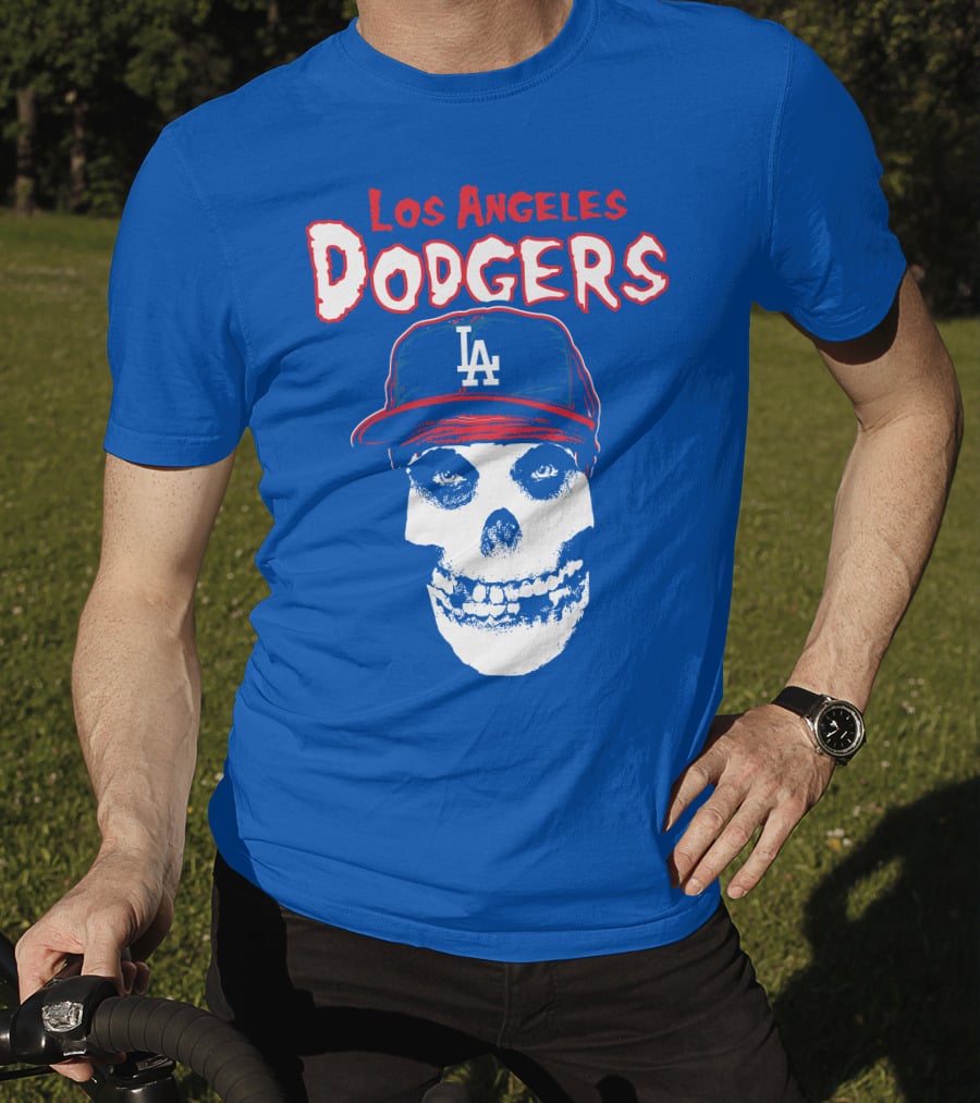 Los Angeles Dodgers Skull T-Shirt