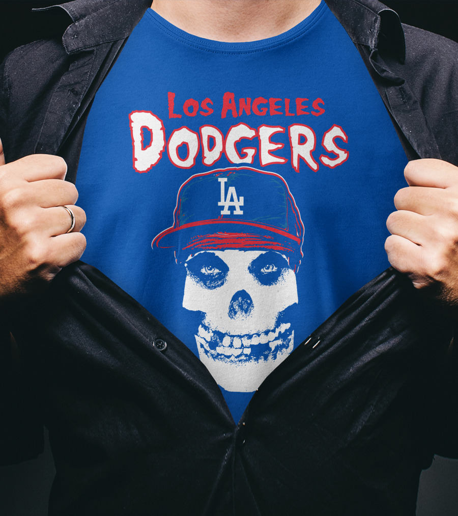 Los Angeles Dodgers Skull T-Shirt