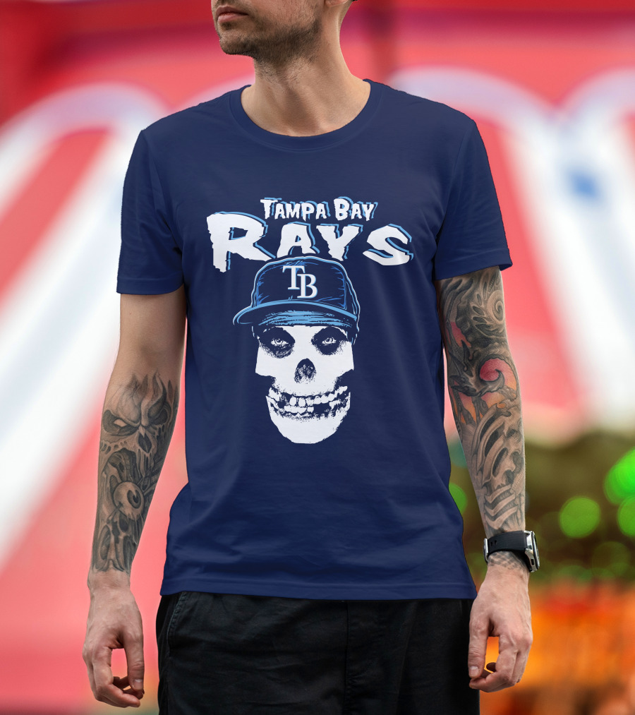 Tampa Bay Rays Tb Skull T-Shirt