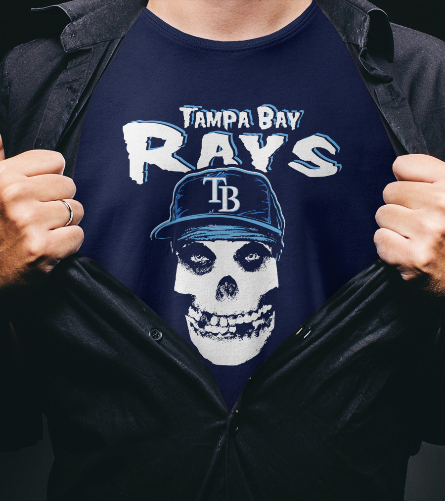 Tampa Bay Rays Tb Skull T-Shirt