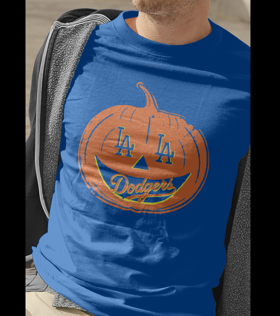 La Dodgers Halloween Pumpkin T-Shirt