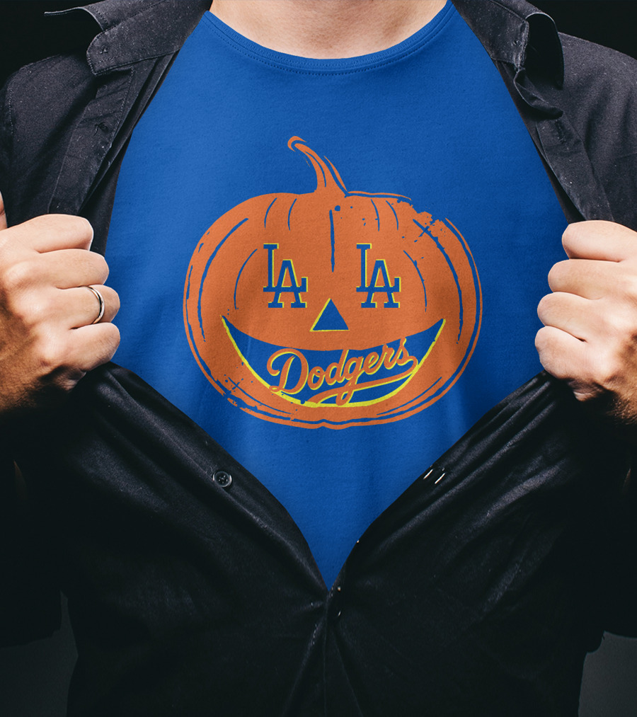 La Dodgers Halloween Pumpkin T-Shirt