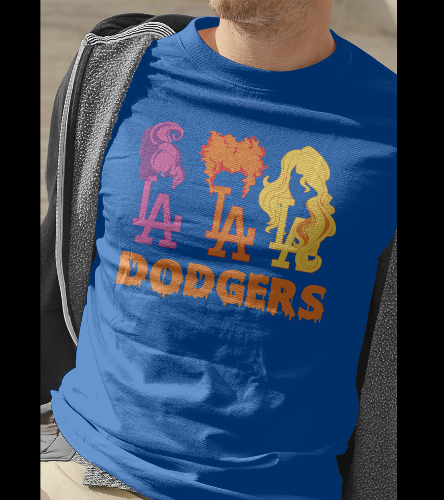 La Dodgers Trio Silhouette Hair Styles T-Shirt