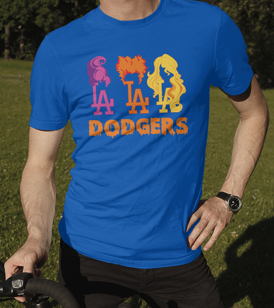 La Dodgers Trio Silhouette Hair Styles T-Shirt