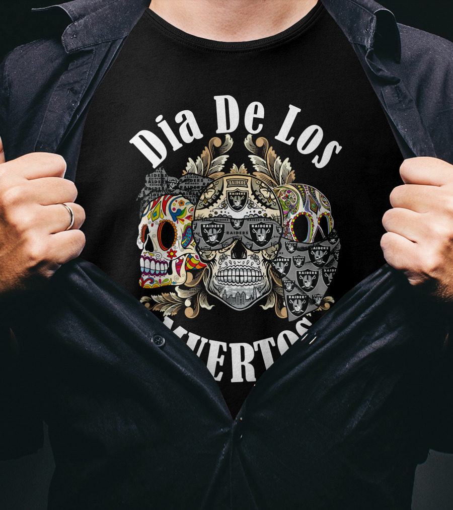 Dia De Los Muertos Raiders T-Shirt