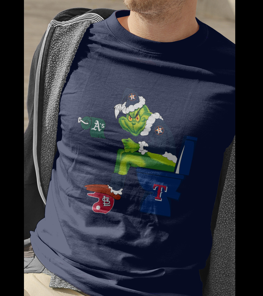 Grinch Houston Texas Toilet T-Shirt