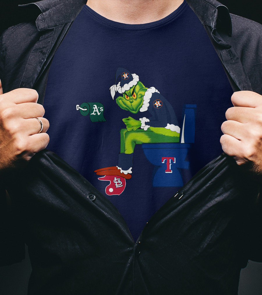 Grinch Houston Texas Toilet T-Shirt