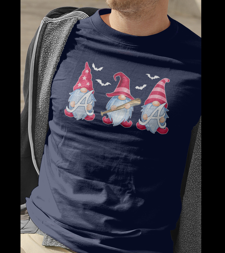 Magical Bat-Wielding Gnomes With A And Stars T-Shirt