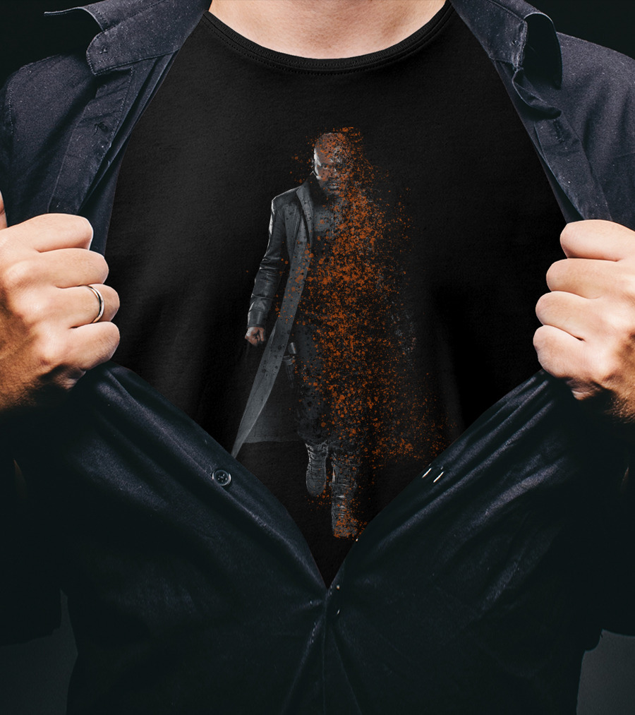 Marvel Nick Fury Infinity Dust Effect T-Shirt