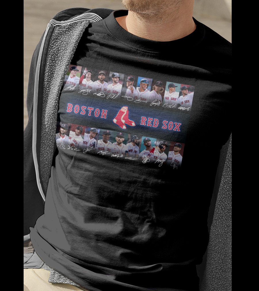 Boston Red Sox Players Autographs Collection T-Shirt