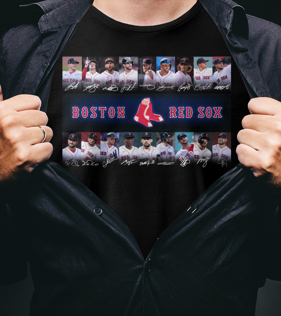Boston Red Sox Players Autographs Collection T-Shirt