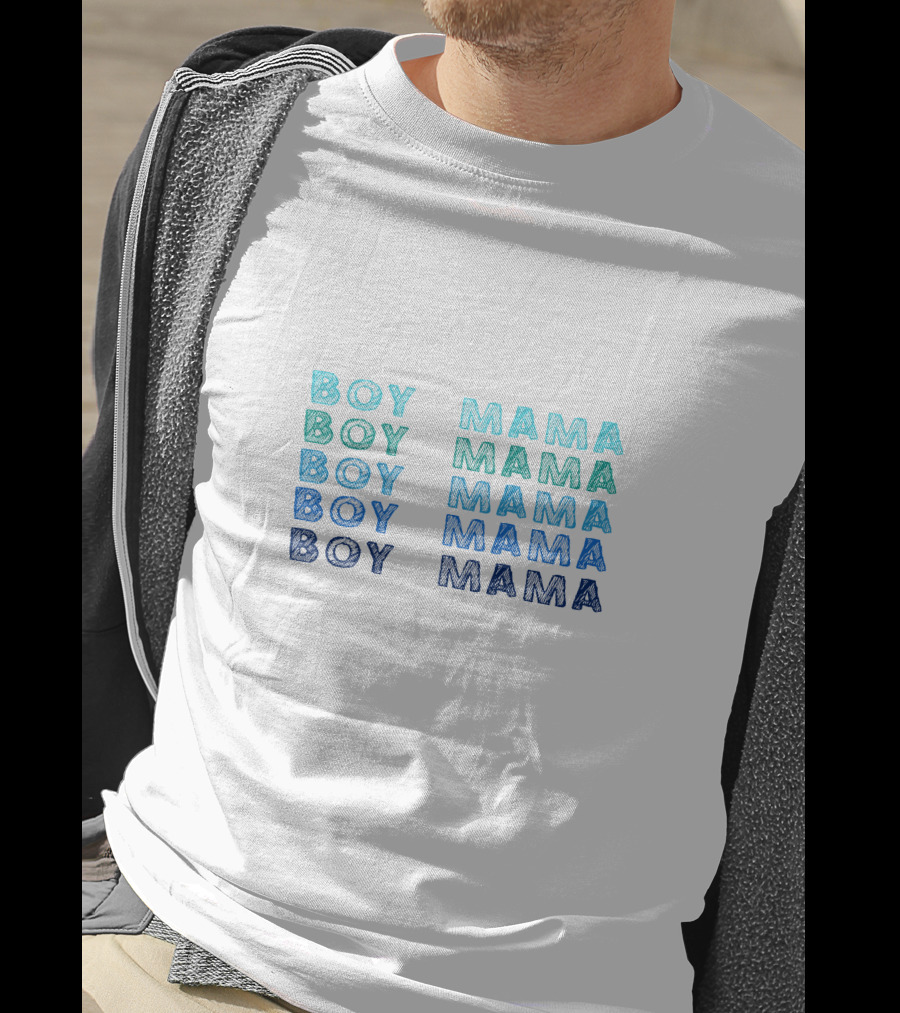 Boy Mama Boy Mama Boy Mama Boy Mama Boy Mama T-Shirt