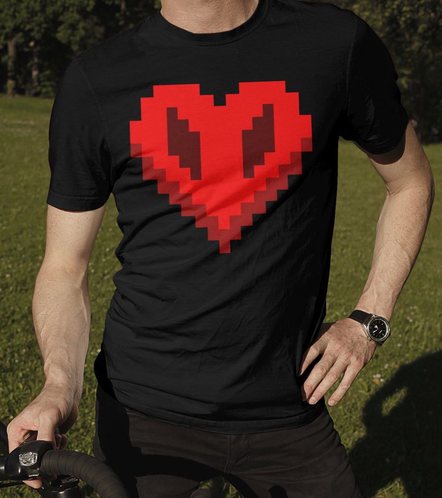 Philza Name Pixelated Heart T-Shirt