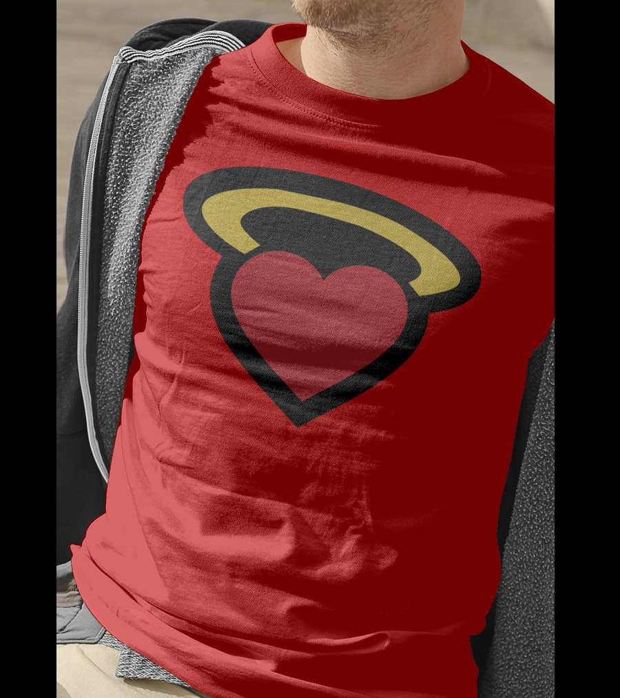 Poppin Store Miami Heat Heart Halo T-Shirt