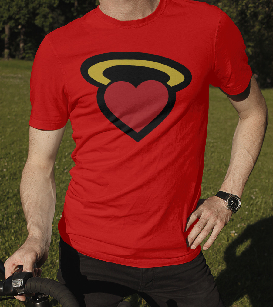 Poppin Store Miami Heat Heart Halo T-Shirt