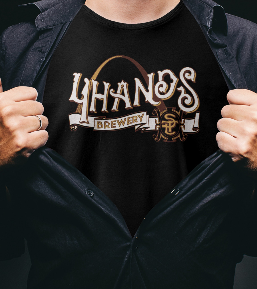 4 Hands Brewing Brewery St. Louis Arch Icon T-Shirt