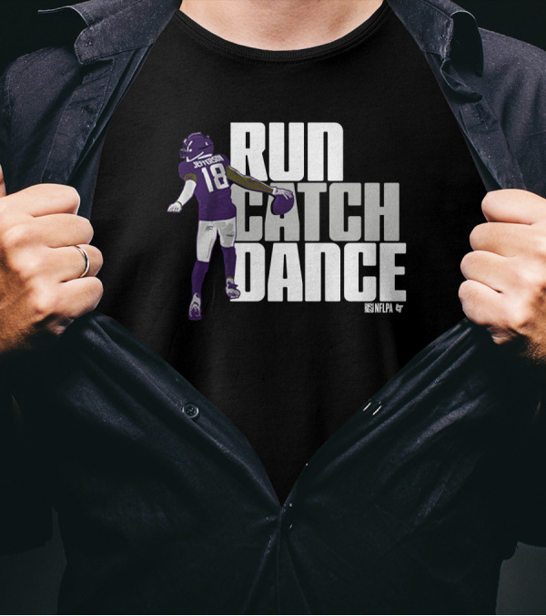 Justin Jefferson NFLPA Run Catch Dance T-Shirt