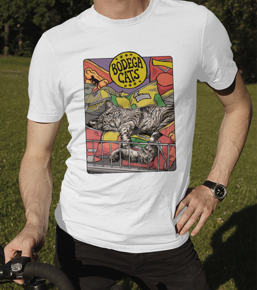 Bodega Cats Chips Grocery Aisle Nap T-Shirt