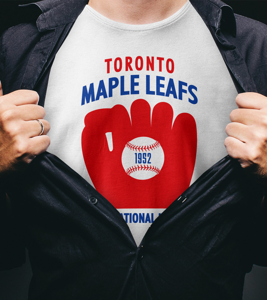 Toronto Maple Leafs 1952 International League Baseball Glove T-Shirt