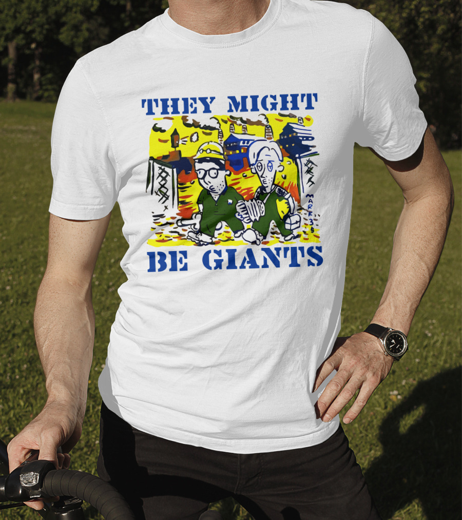 They Might Be Giants Comic Duo Factory Scene T-Shirt