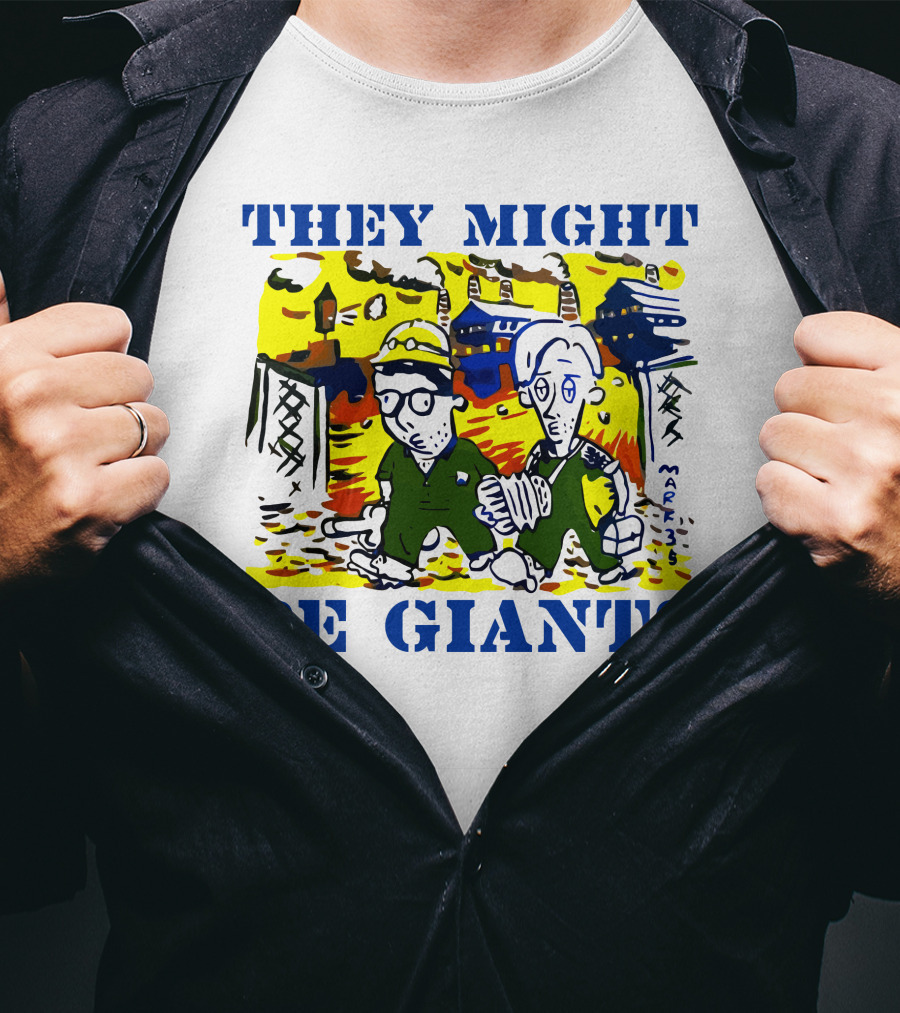 They Might Be Giants Comic Duo Factory Scene T-Shirt