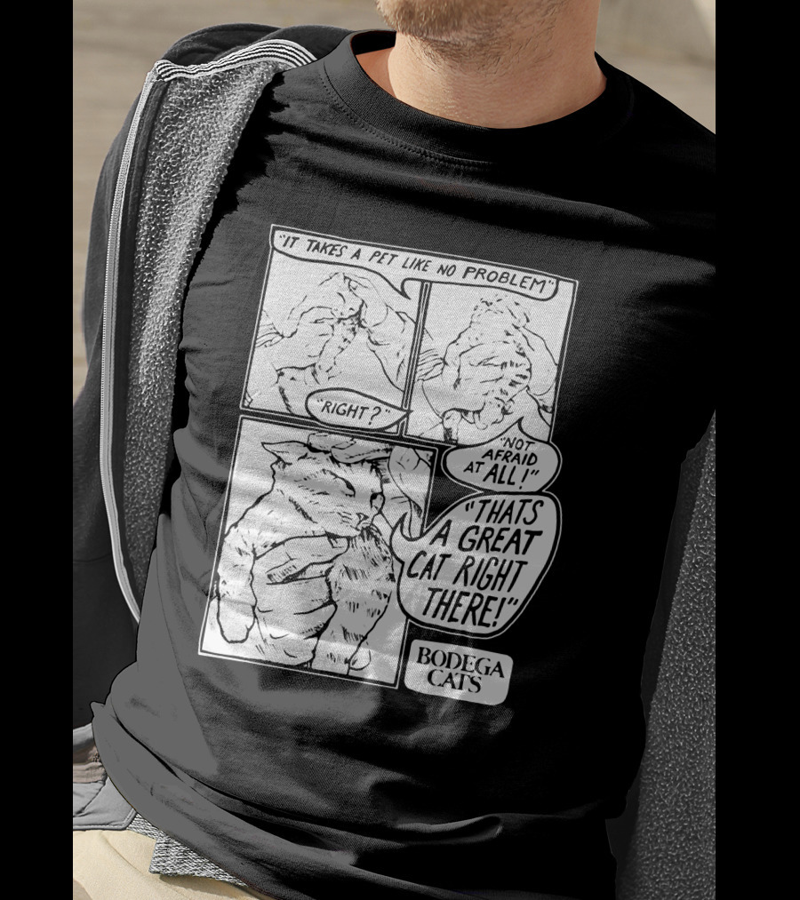 Bodega Cats That's A Great Cat Right There Comic Strip T-Shirt