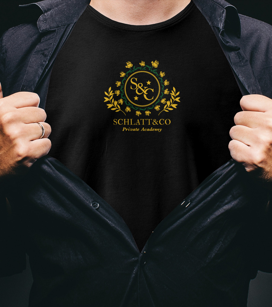 SCHLATT&CO Private Academy S&C Laurel Emblem T-Shirt
