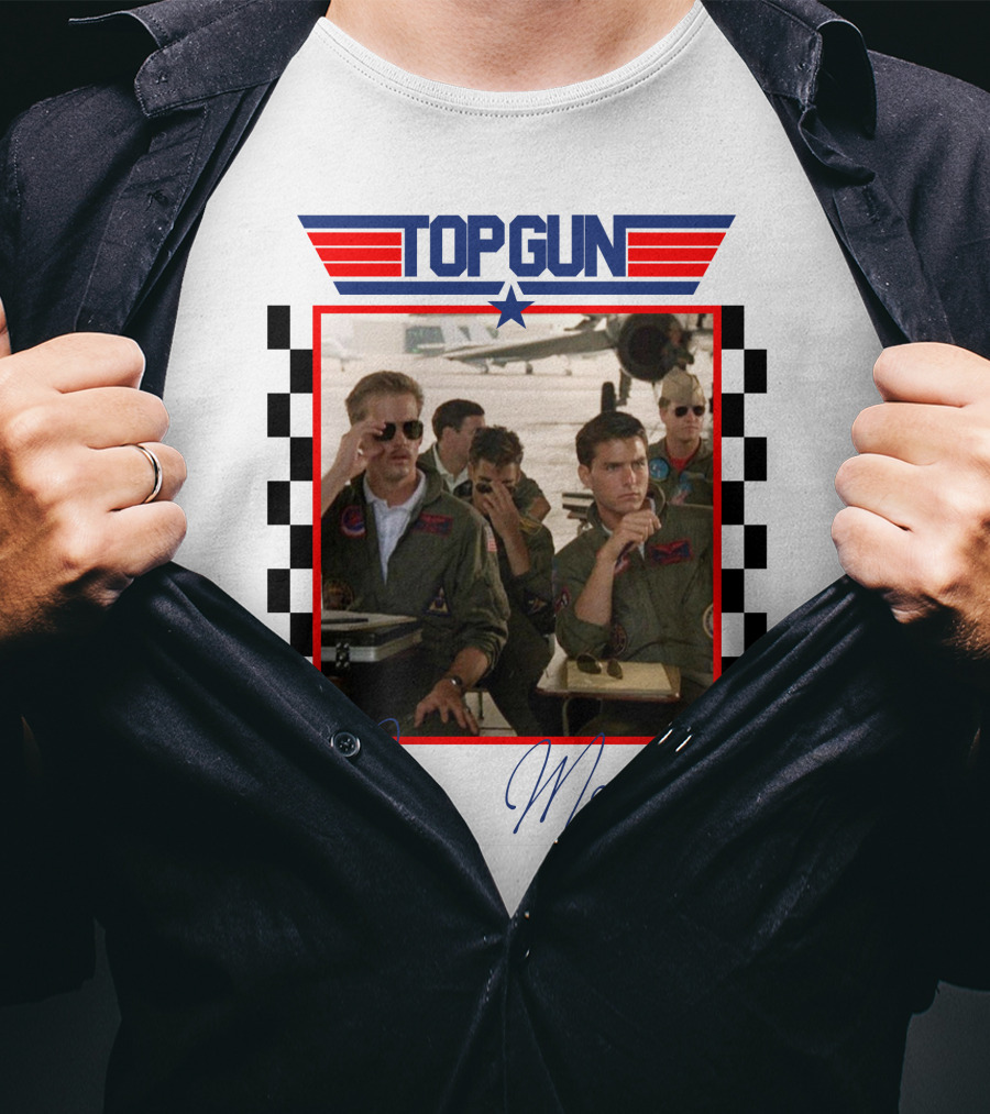 Top Gun Goose Maverick Classic Aviation Icons In Signature Flight Gear T-Shirt