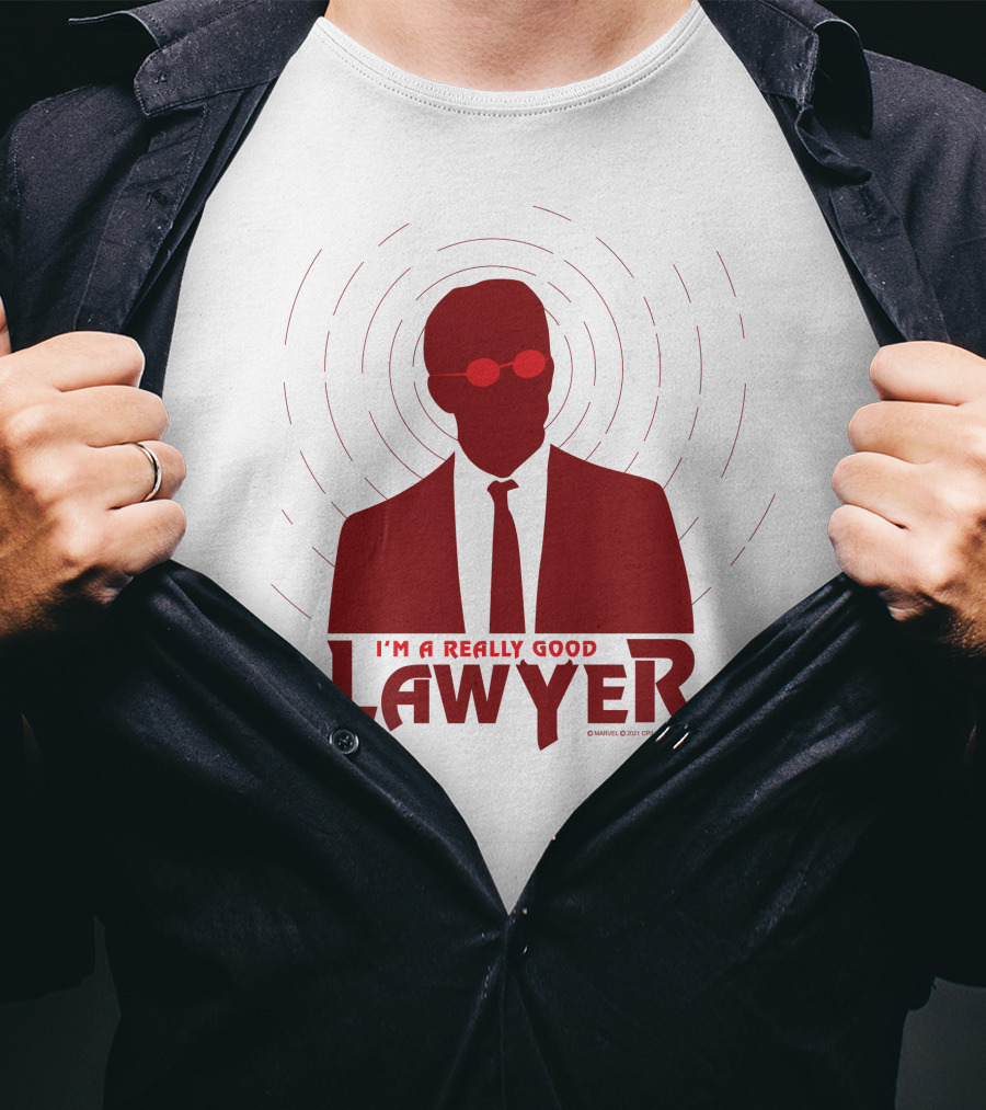 I'm A Really Good Lawyer Silhouette Red Sunglasses T-Shirt
