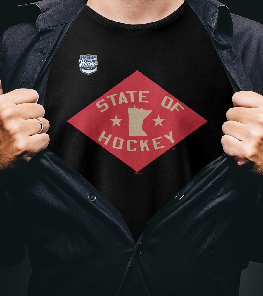 State Of Hockey Minnesota Wild Winter Classic NHL T-Shirt