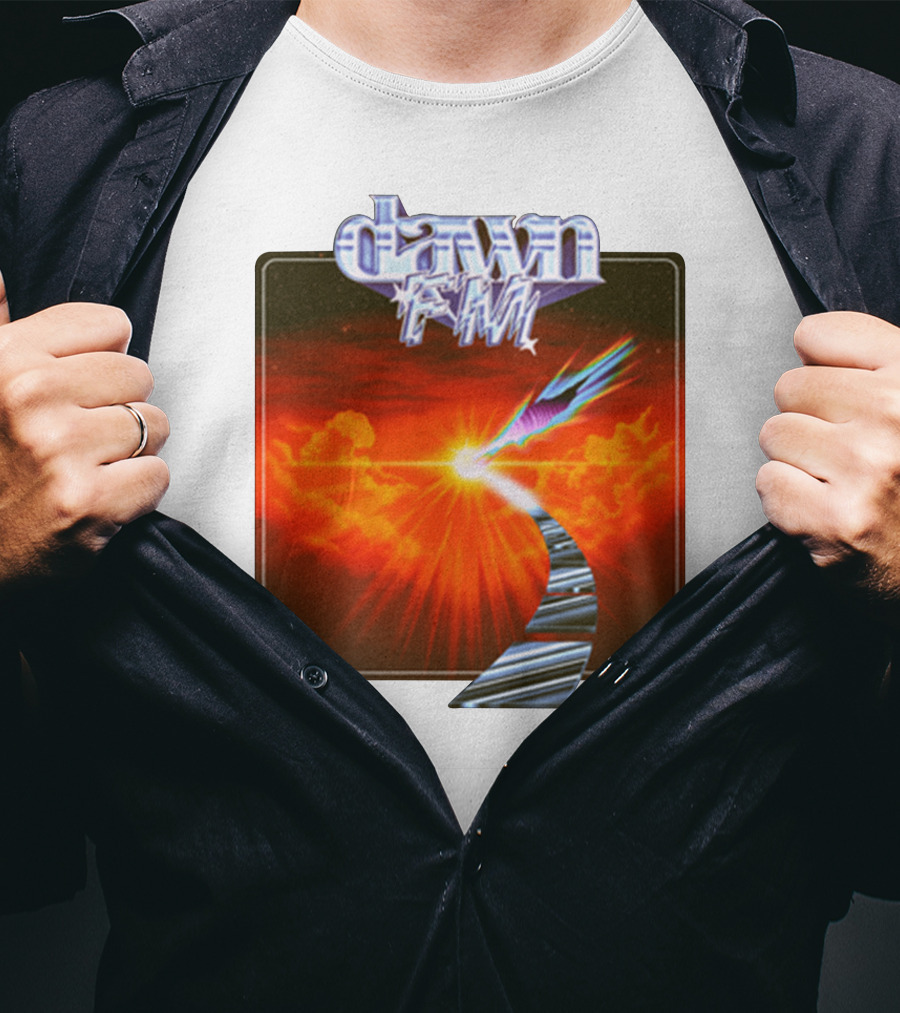 Dawn FM Album Cover Retro Sunset Pathway T-Shirt