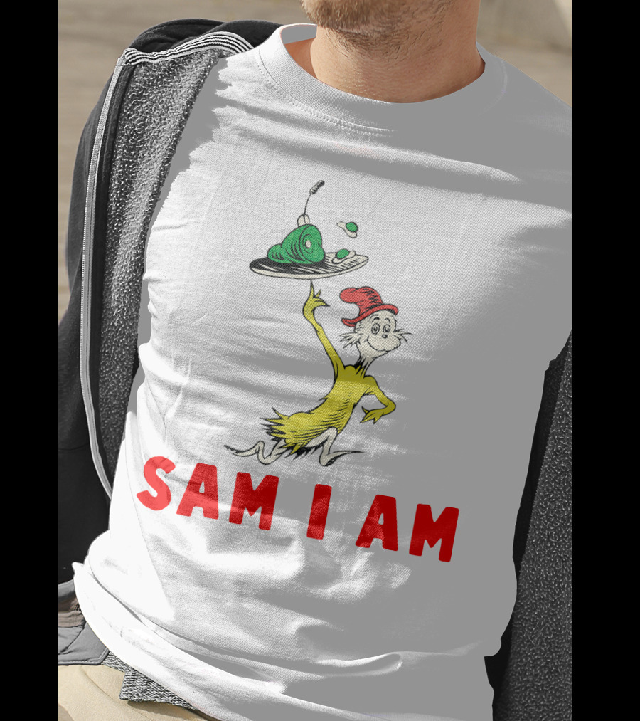 Sam I Am Green Eggs And Ham Dr. Seuss Character T-Shirt