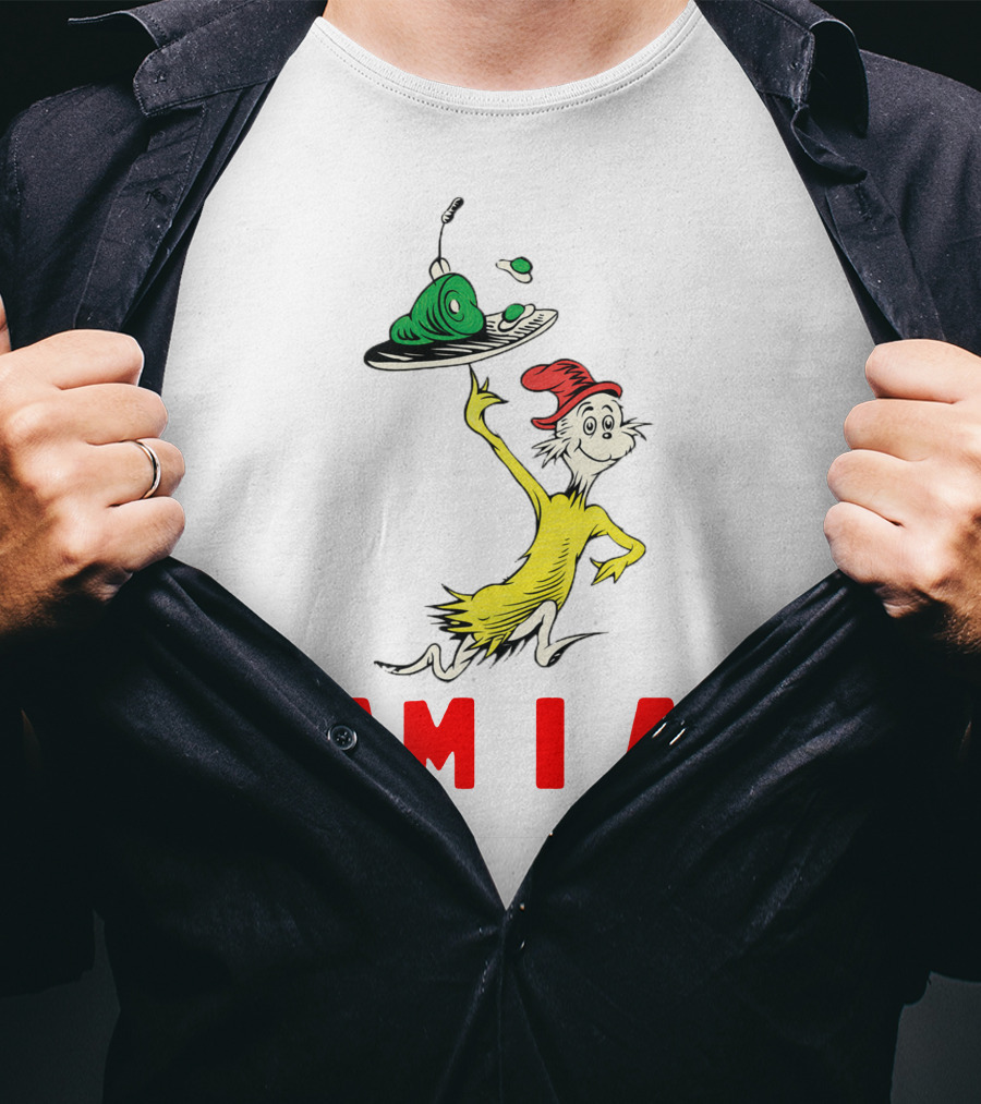 Sam I Am Green Eggs And Ham Dr. Seuss Character T-Shirt