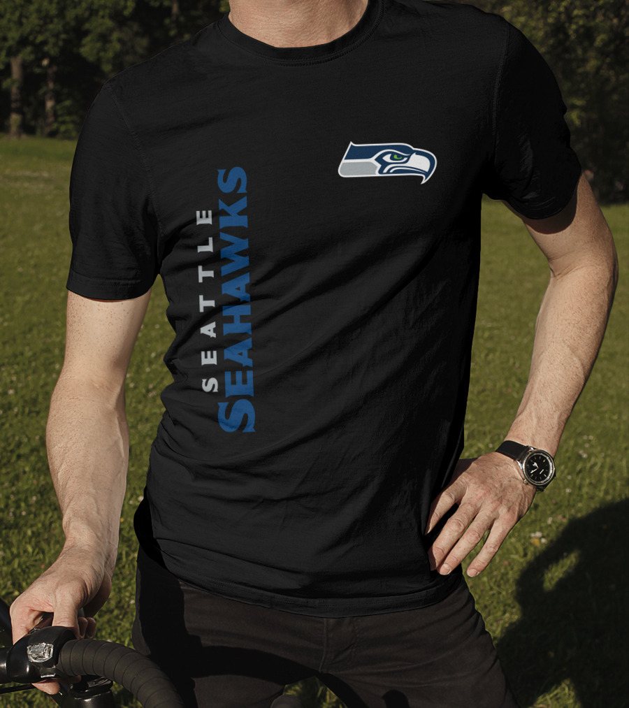 Seattle Seahawks Logo Vertical Display T-Shirt
