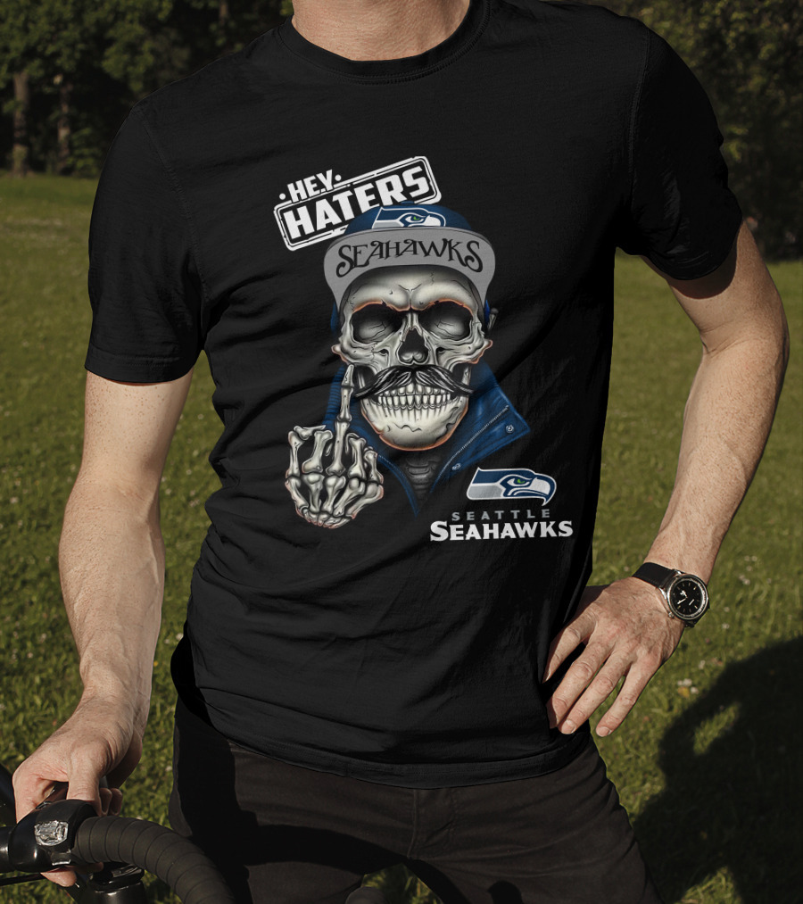 Seattle Seahawks Hey Haters Skeleton T-Shirt