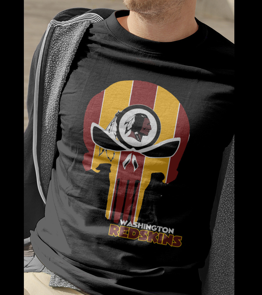 Washington Redskins Punisher Skull T-Shirt