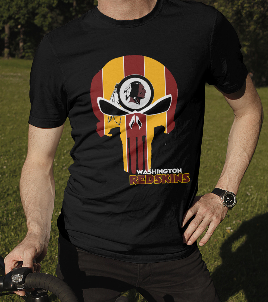 Washington Redskins Punisher Skull T-Shirt