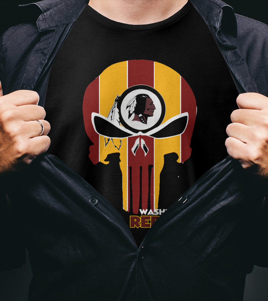 Washington Redskins Punisher Skull T-Shirt