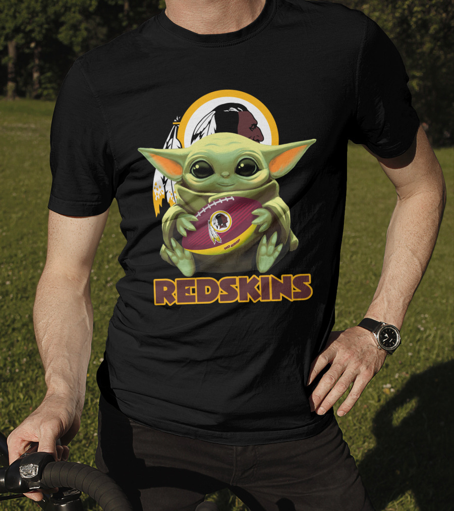 Redskins Football With Baby Grogu T-Shirt
