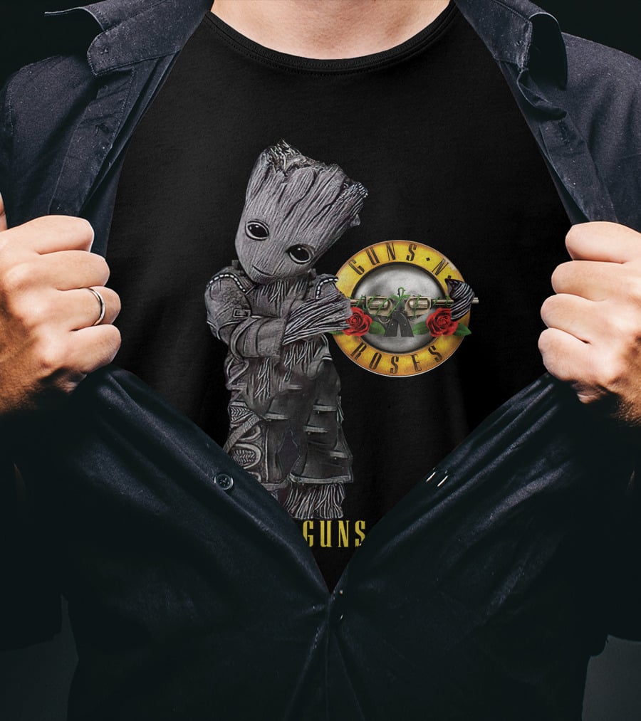 Guns N' Roses Groot Mashup T-Shirt