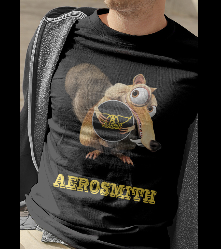 Aerosmith Ice Age Scrat T-Shirt