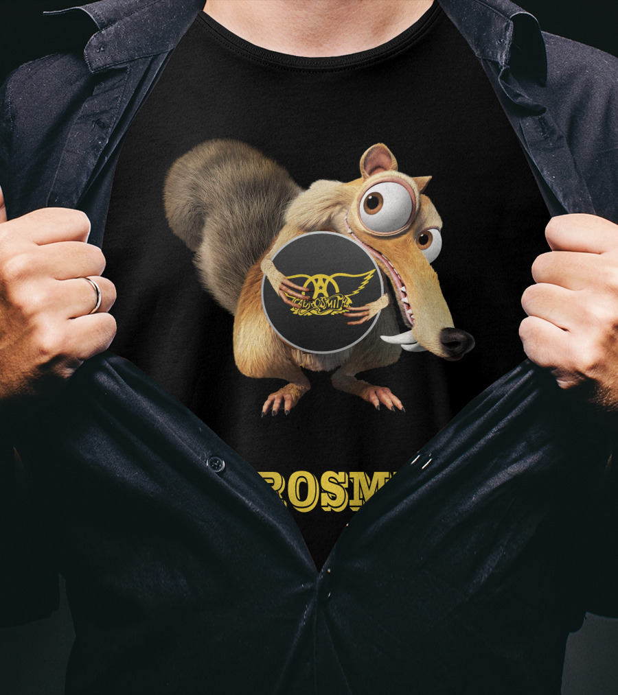 Aerosmith Ice Age Scrat T-Shirt