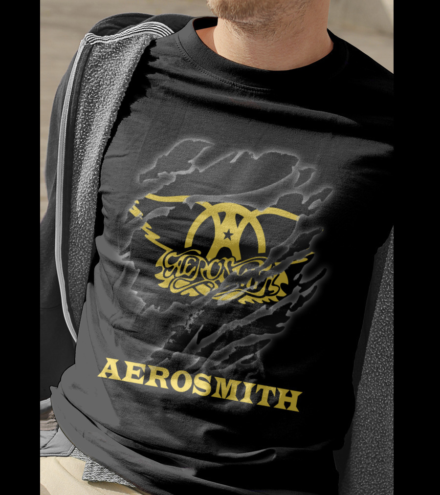 Aerosmith Logo Scratched T-Shirt