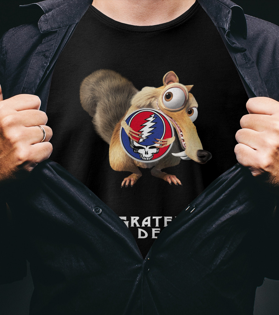 Grateful Dead Ice Age Scrat Steal Your Face T-Shirt
