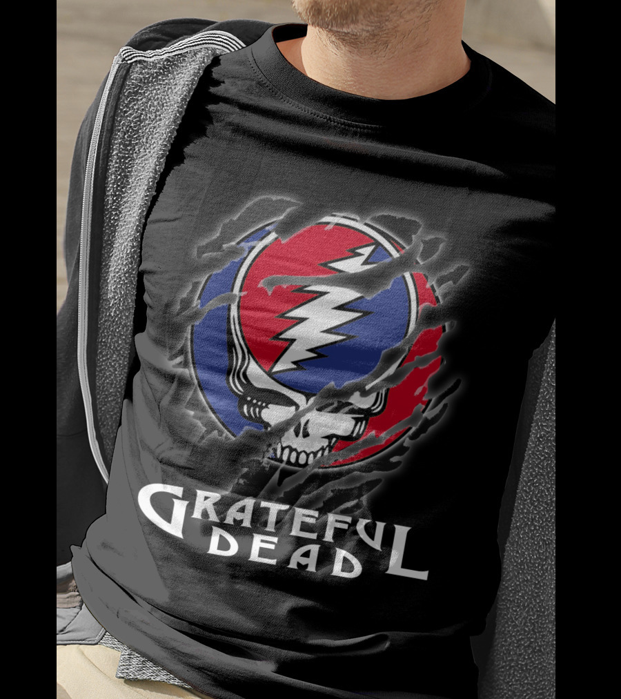 Grateful Dead Steal Your Face Skull Lightning Bolt Logo T-Shirt