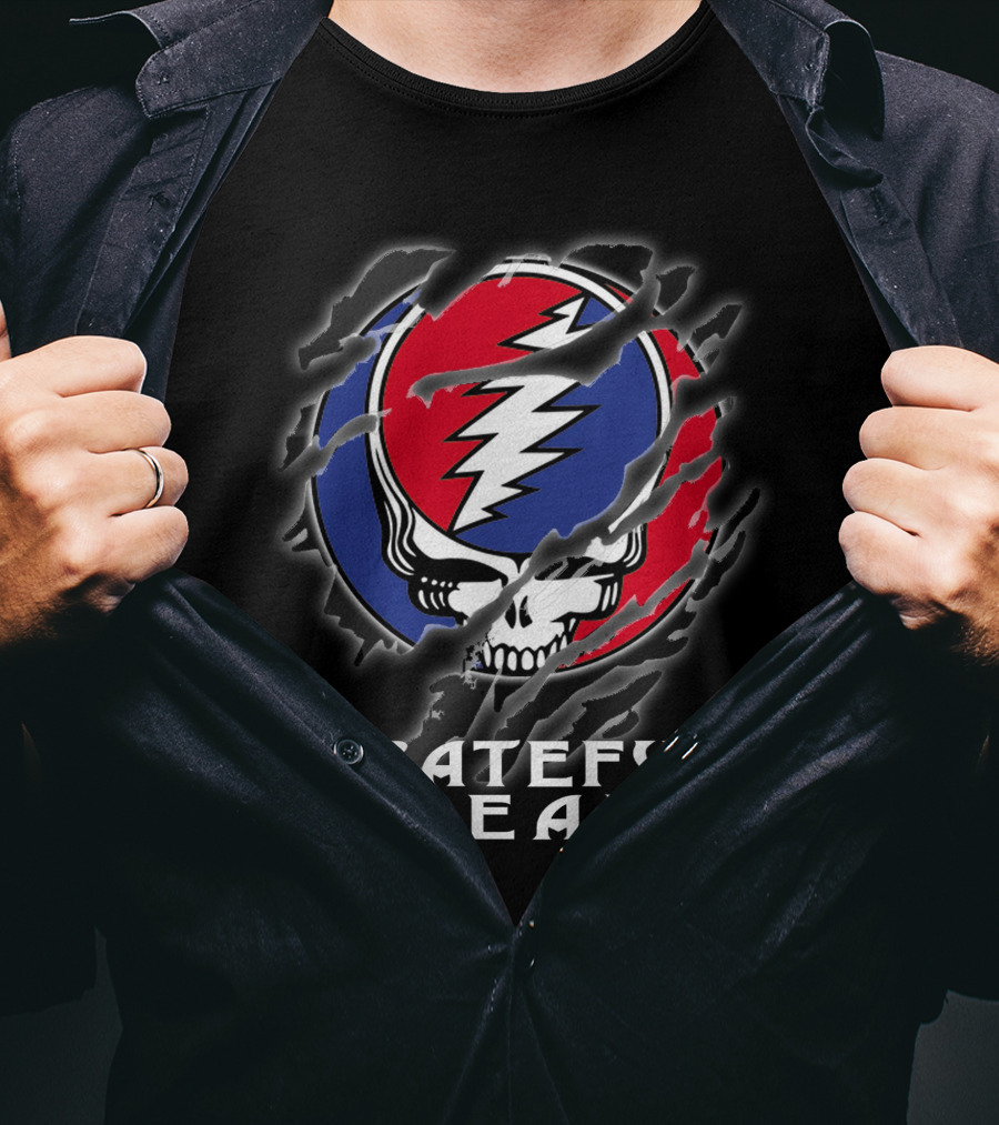 Grateful Dead Steal Your Face Skull Lightning Bolt Logo T-Shirt