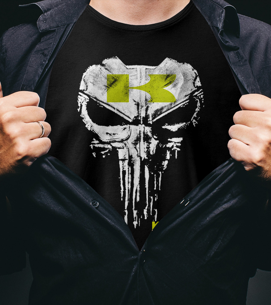 Kawasaki Ninja Skull Punisher Style T-Shirt